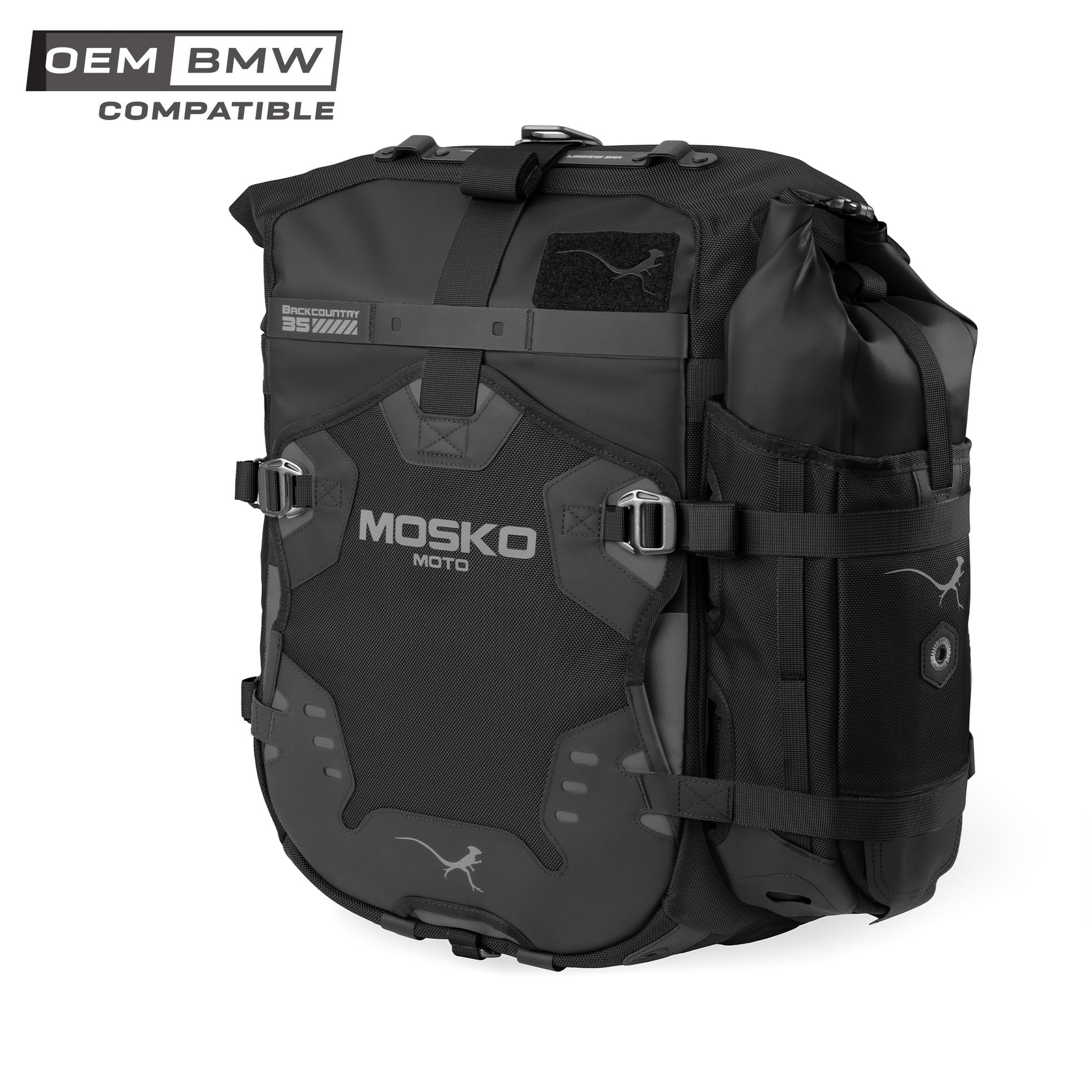 Euro 35L 2 Aux Pox [euromount-backcountry-pannier-kit-v2-5:triple black|35l + 35l (standard), aux-pox-5l-v2:triple black|qty:2]