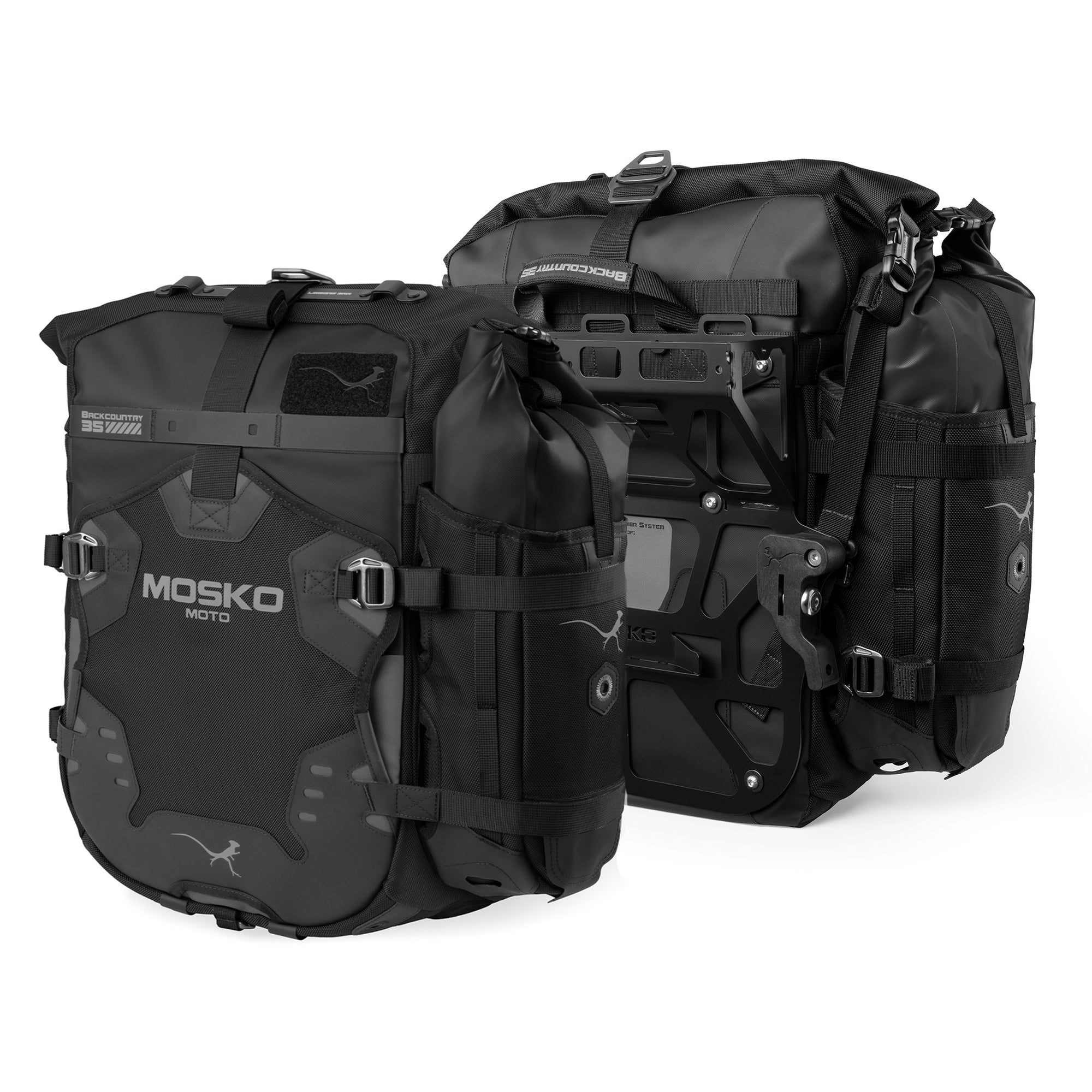 Euro OS 2 Aux Pox [euromount-backcountry-pannier-kit-v2-5:triple black|35l + 35l (standard), aux-pox-5l-v2:triple black|qty:2]