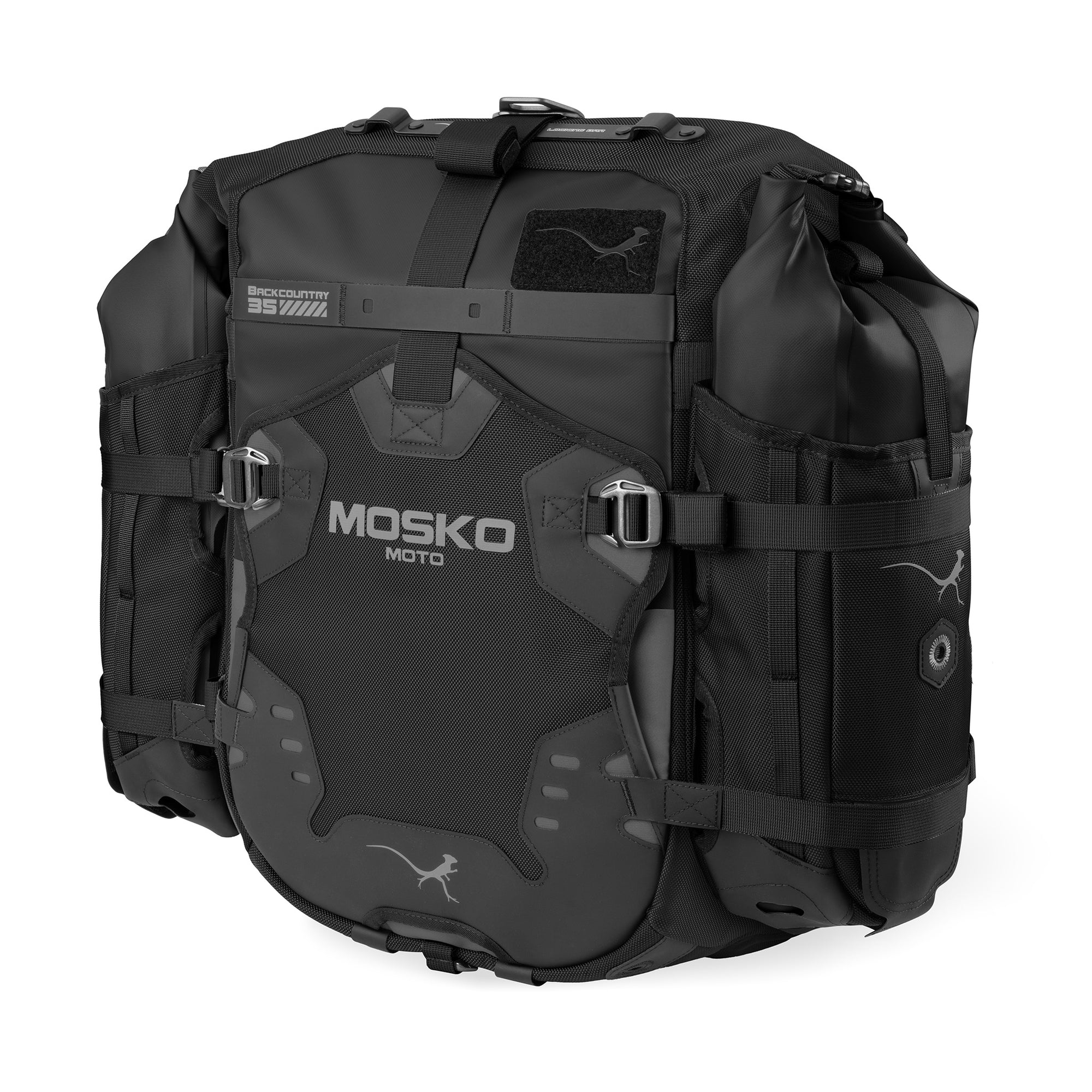 Euro 35L 4 Aux Pox [euromount-backcountry-pannier-kit-v2-5:triple black|35l + 35l (standard), aux-pox-5l-v2:triple black|qty:4]