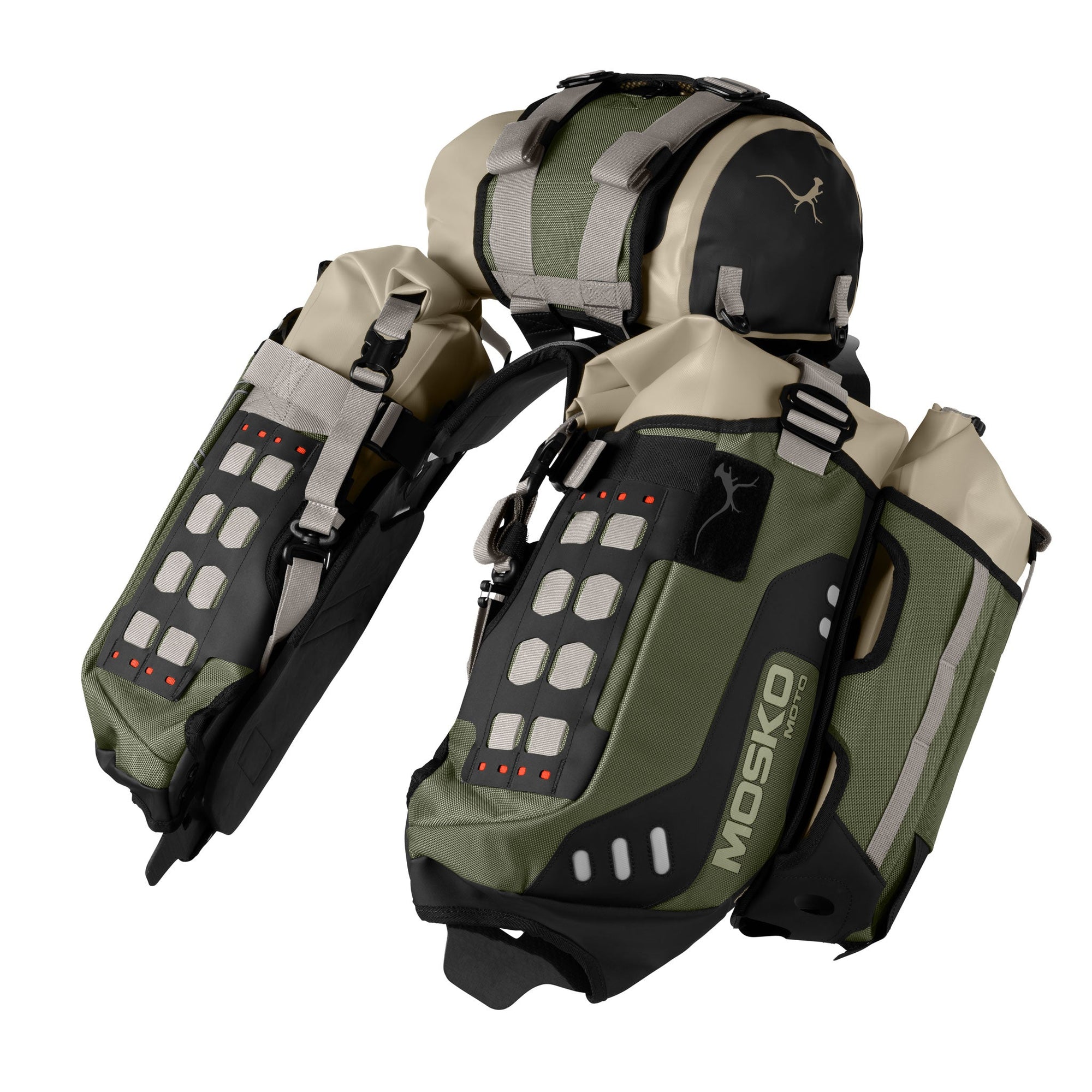 Mosko Moto Rackless System Woodland / TWO AUX POX (Standard) Reckless 40L (V4.0)

[reckless-40l-v4-0:woodland, stinger-8-drybag:woodland|qty:1, aux-pox-4l-v2:woodland|qty:2]