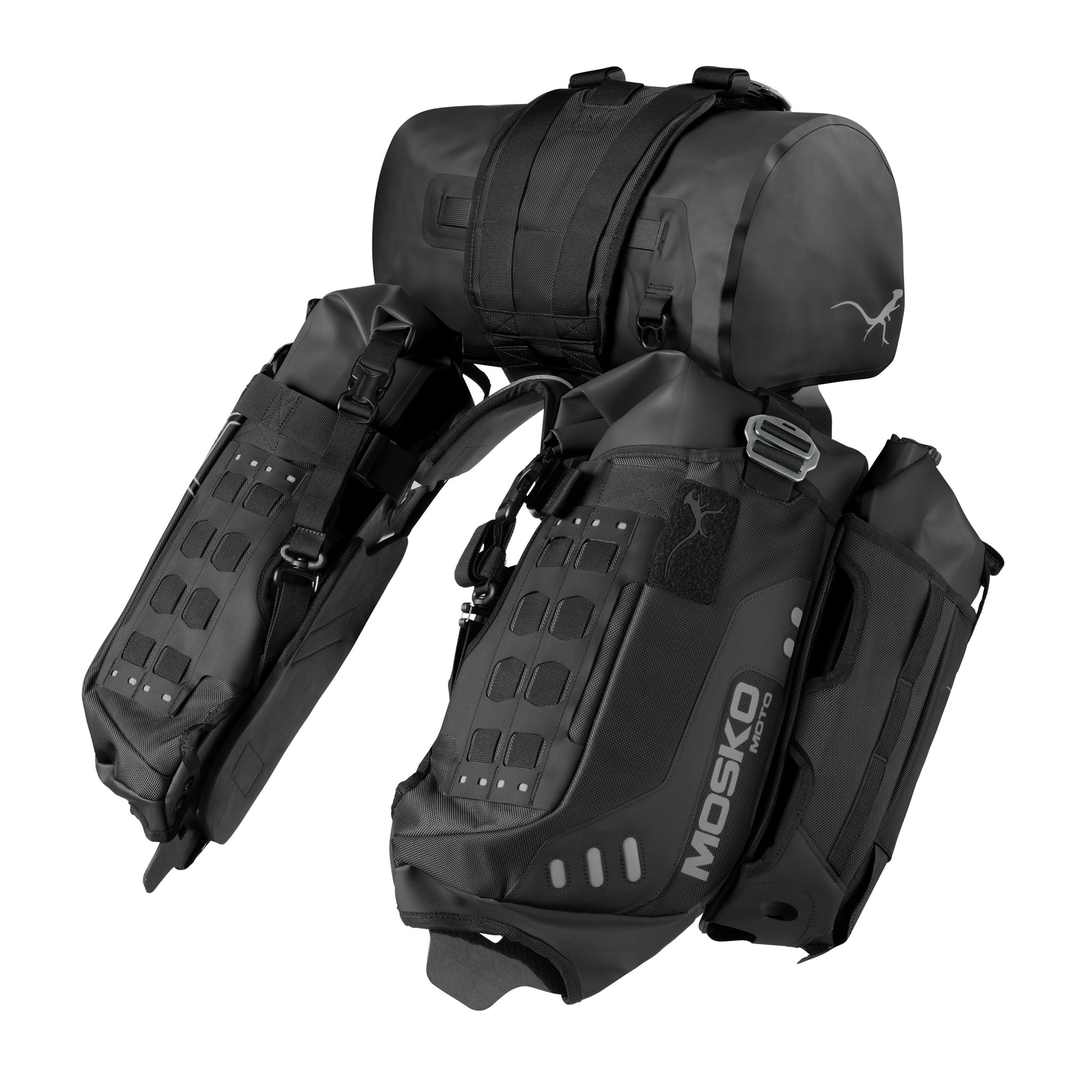 Reckless 40 TBK Stinger 22 2 Aux Pox [reckless-40l-v4-0:triple black, stinger-22l-tailbag:triple black|qty:1, aux-pox-4l-v2:triple black|qty:2]