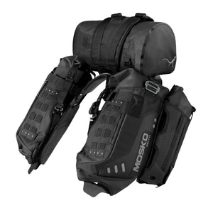 Reckless 40 TBK Stinger 22 2 Aux Pox [reckless-40l-v4-0:triple black, stinger-22l-tailbag:triple black|qty:1, aux-pox-4l-v2:triple black|qty:2]